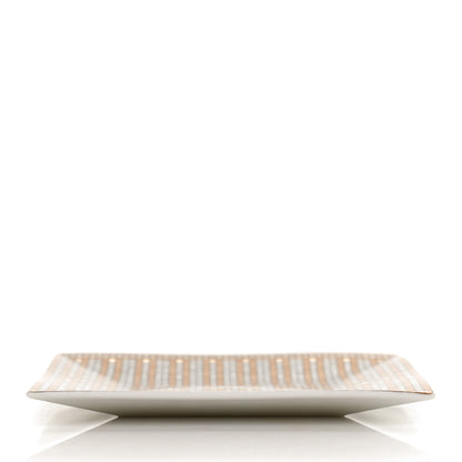 Hermes Porcelain Mosaique au 24 Square Plate N°2 Gold 4 of 6