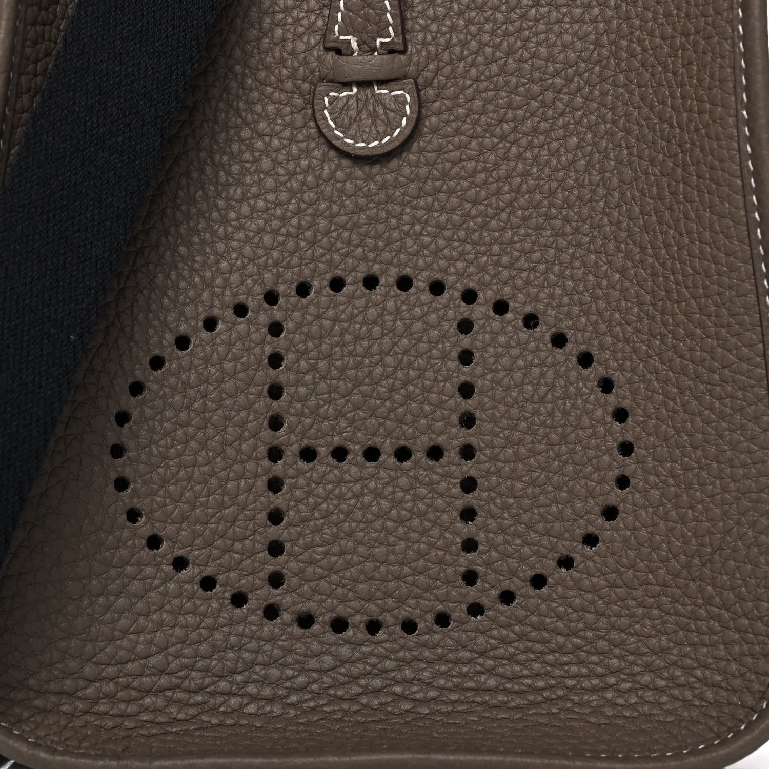 Hermes Taurillon Clemence Amazone Evelyne TPM Etoupe Bleu Indigo 8 of 12