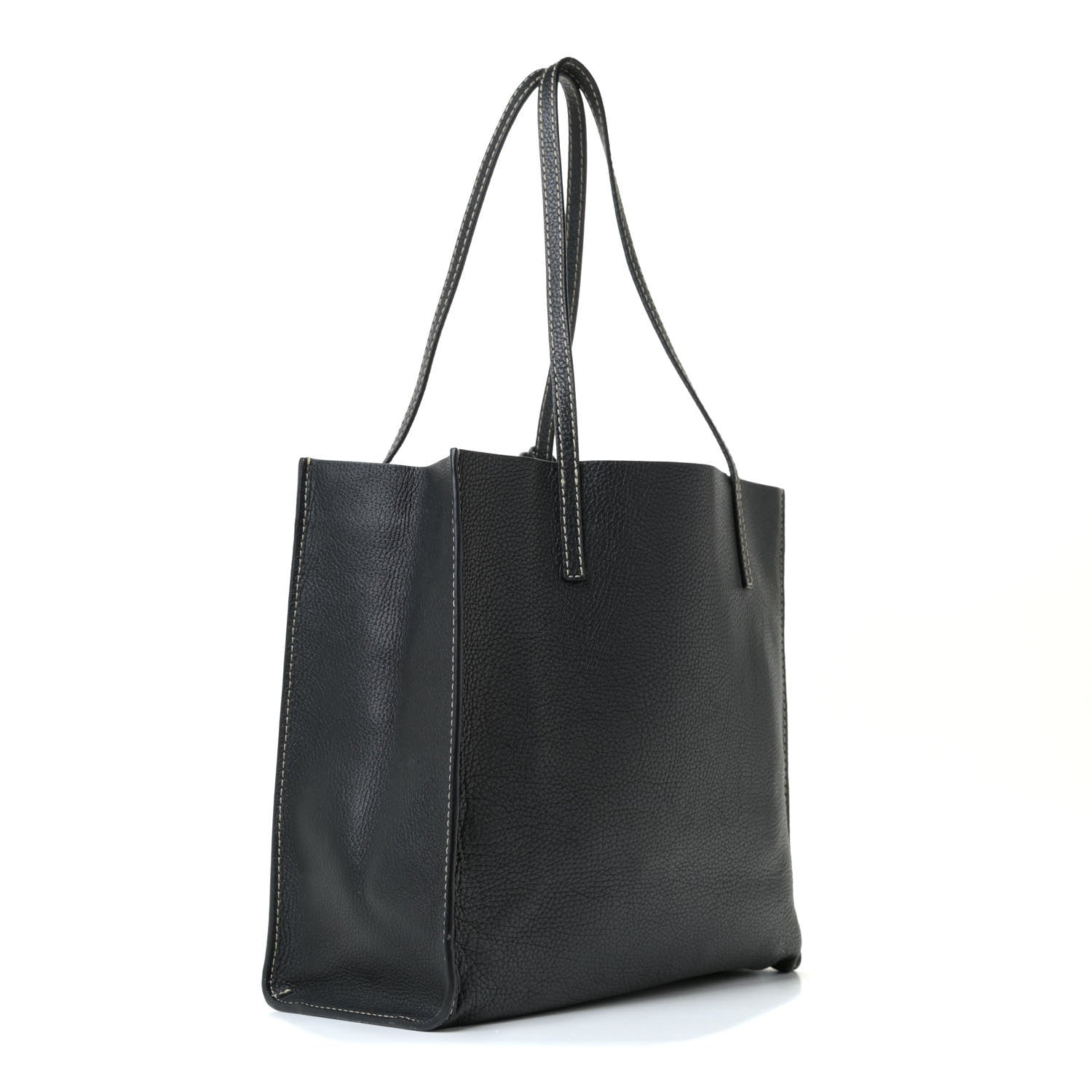 Marc Jacobs Grained Calfskin Grind Shopper Tote Black 2 of 16