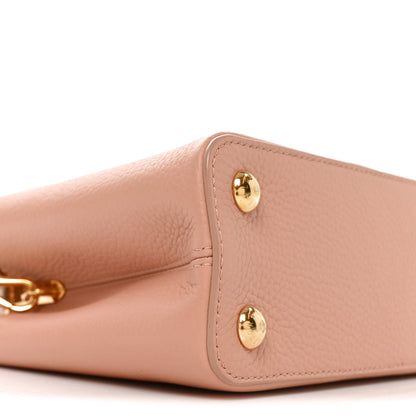 Louis Vuitton Taurillon Capucines BB Rose Trianon Creme 8 of 9