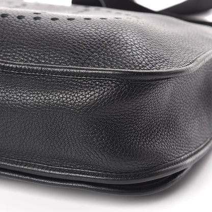 Hermes Taurillon Clemence Evelyne III GM Black 12 of 12