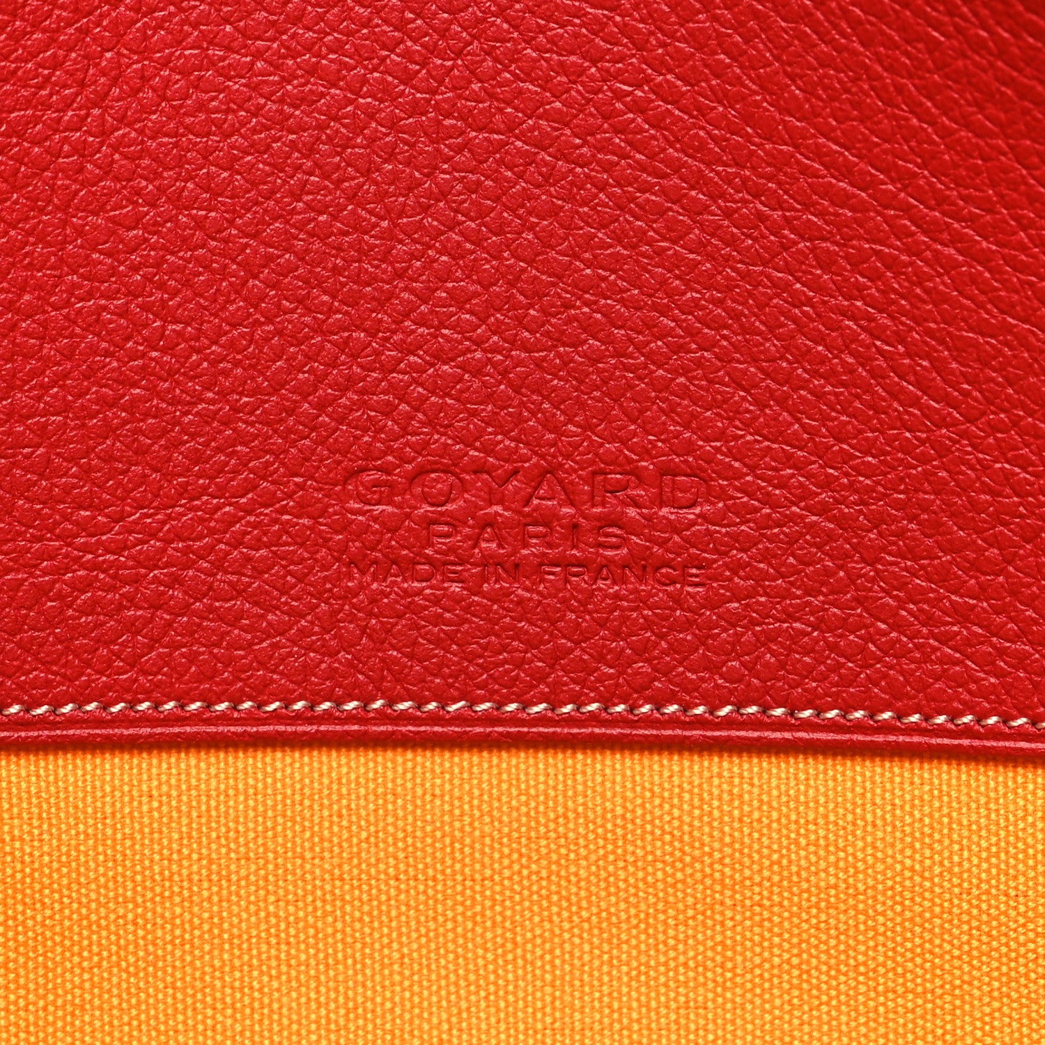Goyard Goyardine Senat Pochette MM Red 6 of 10