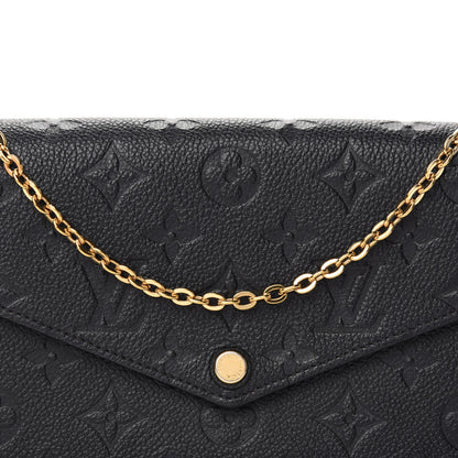 Louis Vuitton Empreinte Pochette Felicie Chain Wallet Black 11 of 12