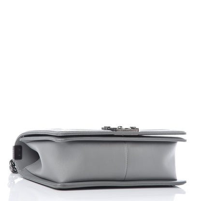 Chanel Lambskin Quilted Medium Boy Flap Grey 4 of 9