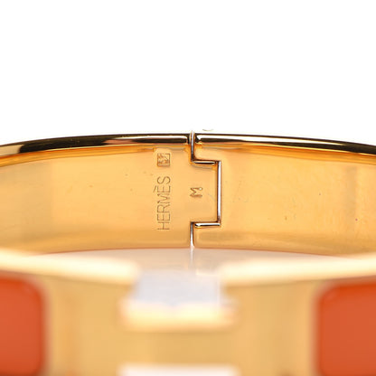 Hermes Enamel Narrow Clic Clac H Bracelet PM Orange 4 of 5