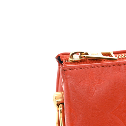Louis Vuitton Lambskin Embossed Monogram Coussin PM Red 10 of 12