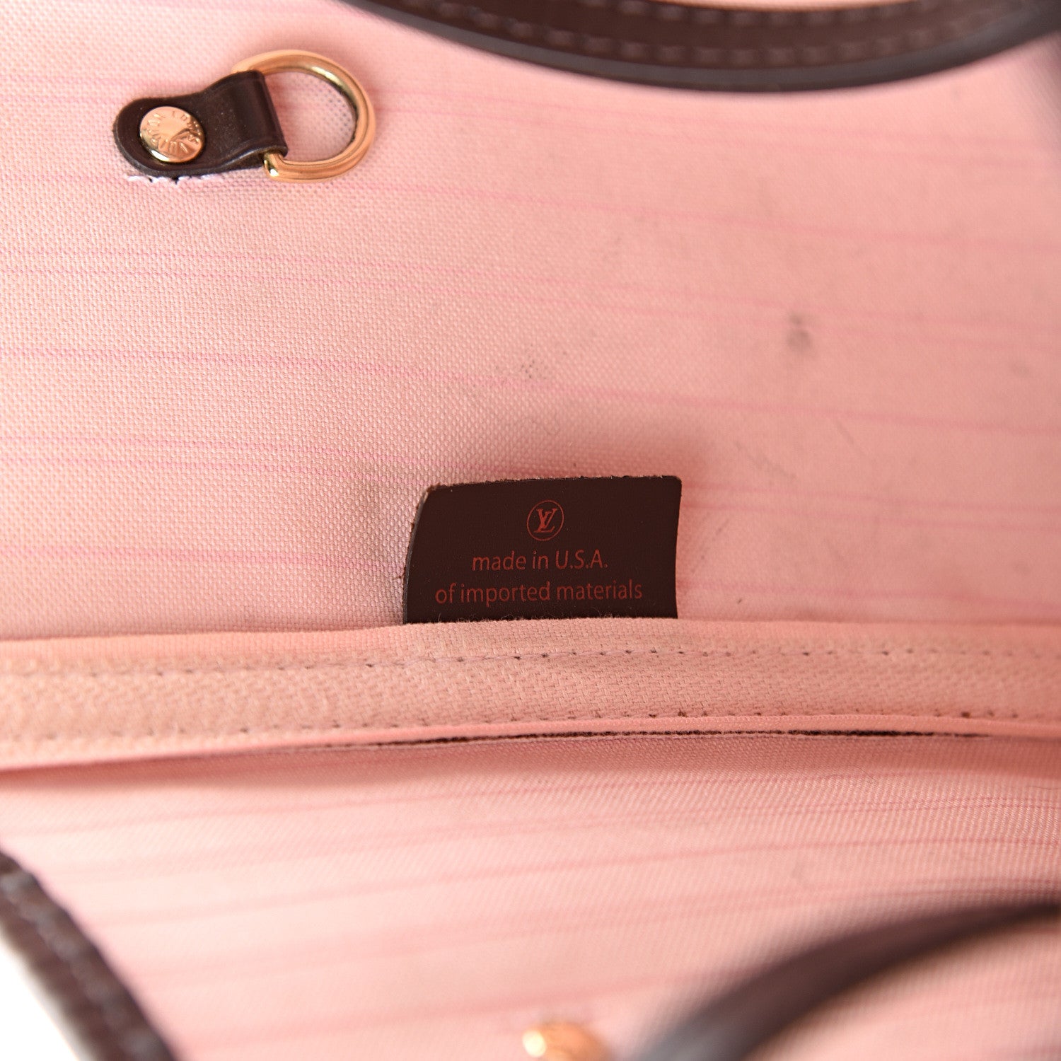 Louis Vuitton Damier Ebene Neo Neverfull MM Rose Ballerine 6 of 21