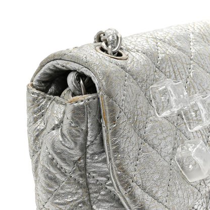 Chanel Calfskin Ice Cube On the Rocks Medium Flap Silver 11 of 15