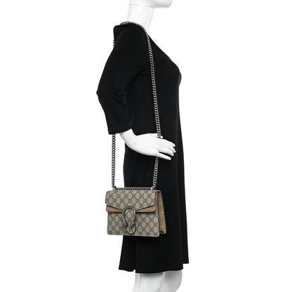 Gucci GG Supreme Monogram Mini Dionysus Shoulder Bag Taupe 2 of 10