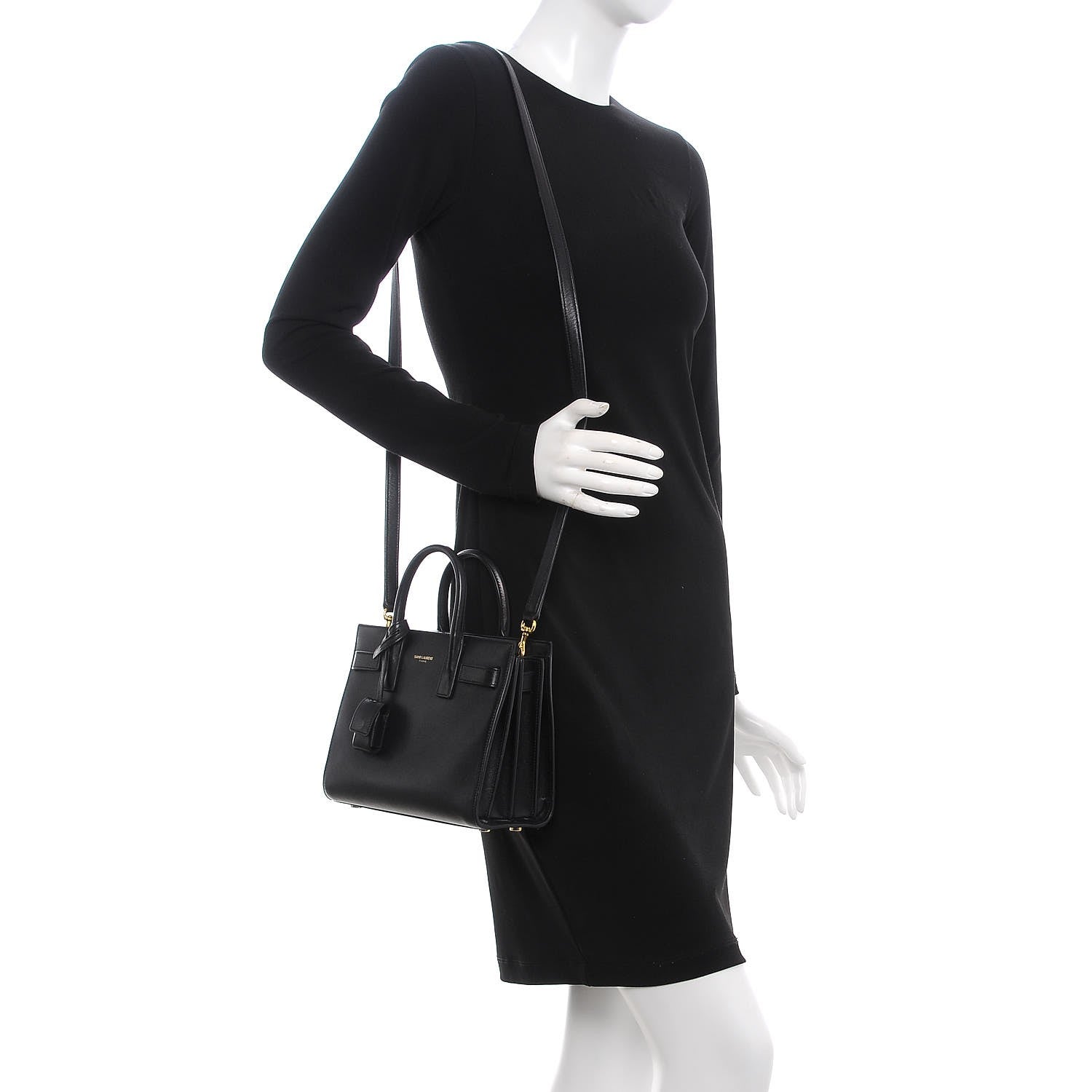 Saint Laurent Calfskin Nano Sac de Jour Black 2 of 8