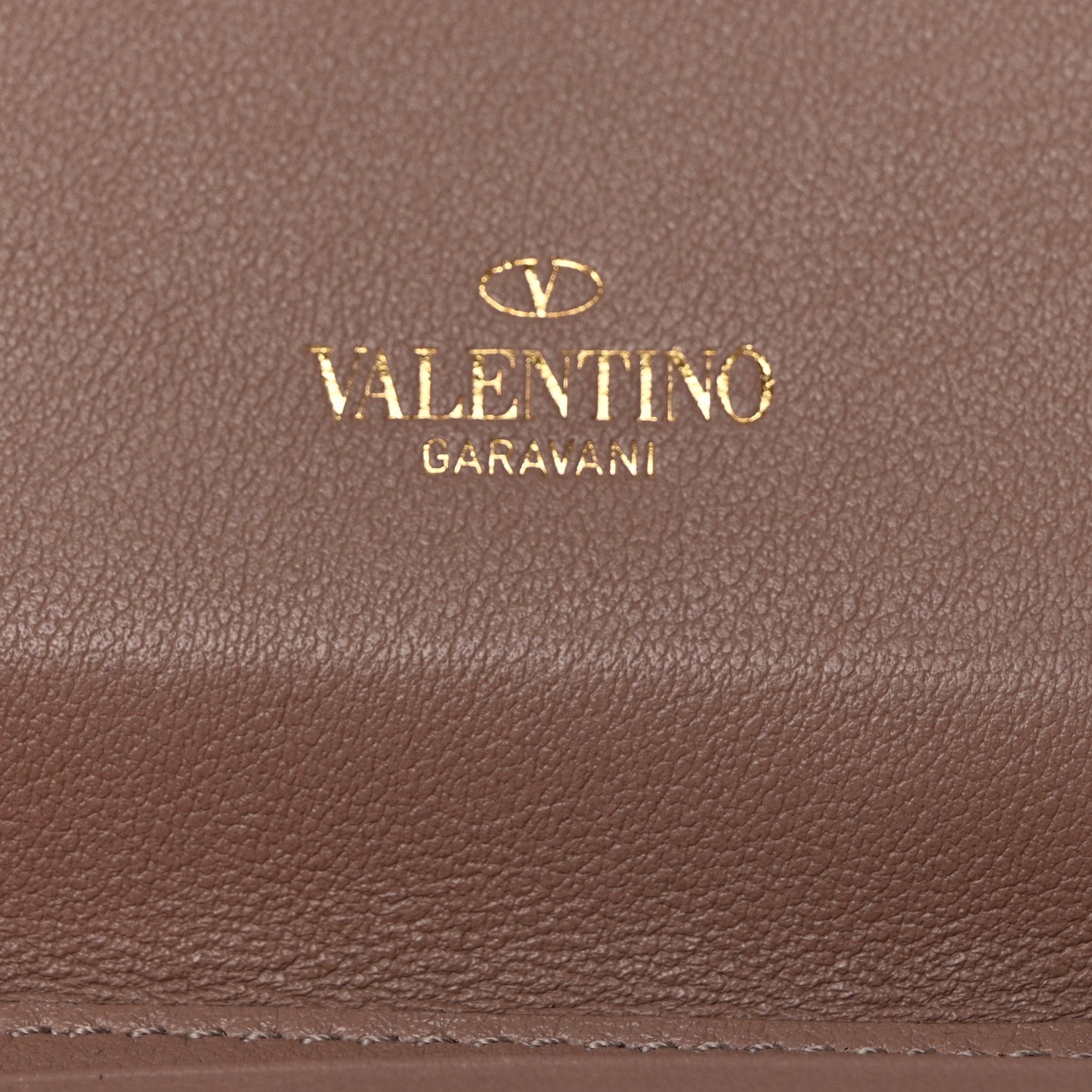 Valentino Garavani Calfskin Rockstud Compact Bi-Fold Wallet Poudre 6 of 8