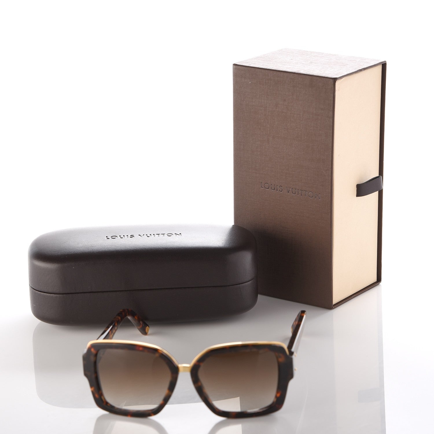 Louis Vuitton Soupcon Carre Sunglasses Z0483W Tortoise 8 of 8