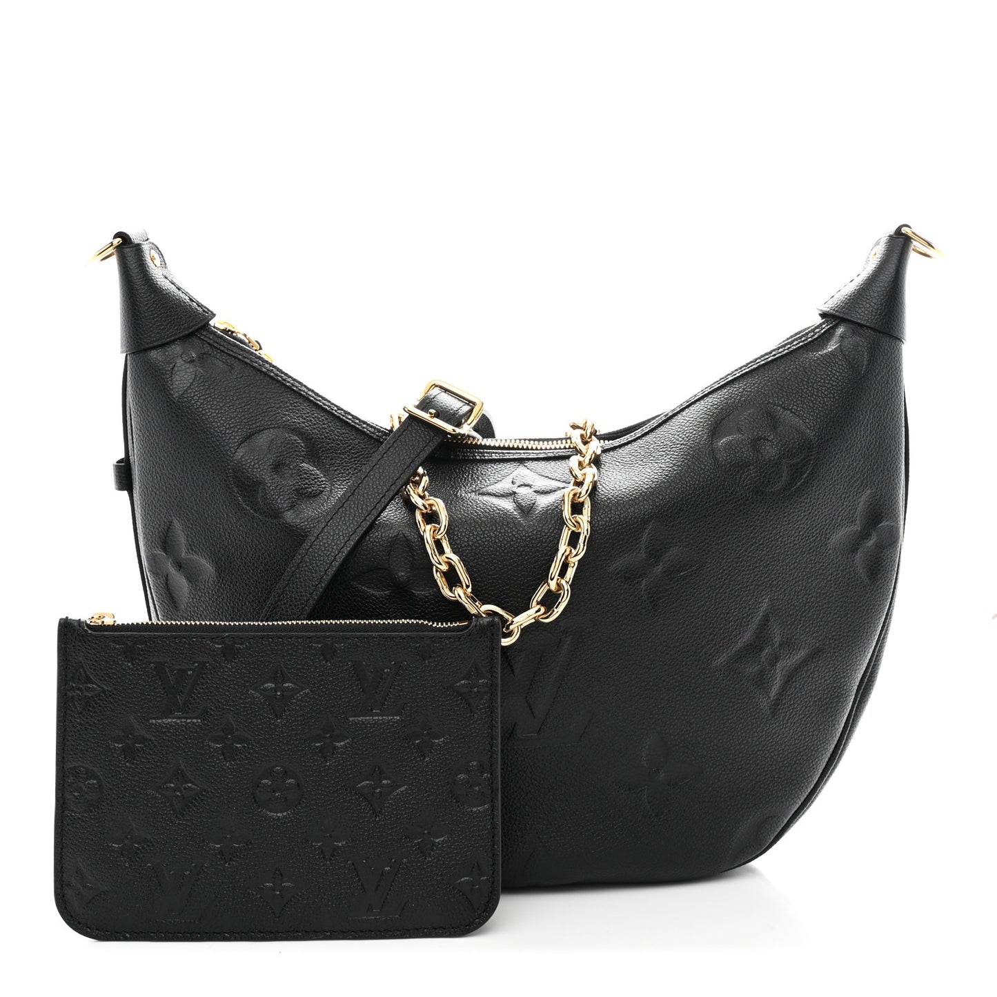 Empreinte Monogram Giant Loop Hobo Black