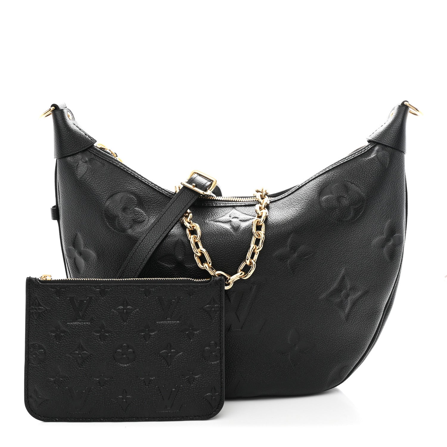 Louis Vuitton Empreinte Monogram Giant Loop Hobo Black 3 of 10