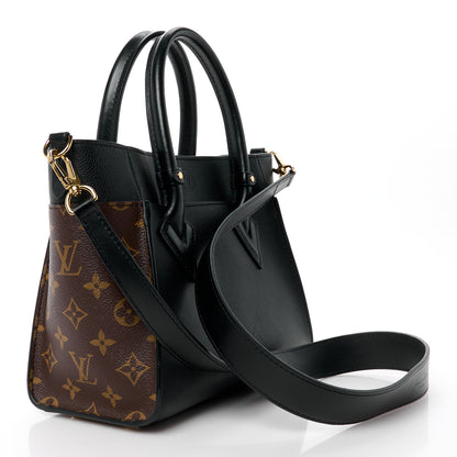 Louis Vuitton Calfskin Monogram On My Side PM Black 3 of 11