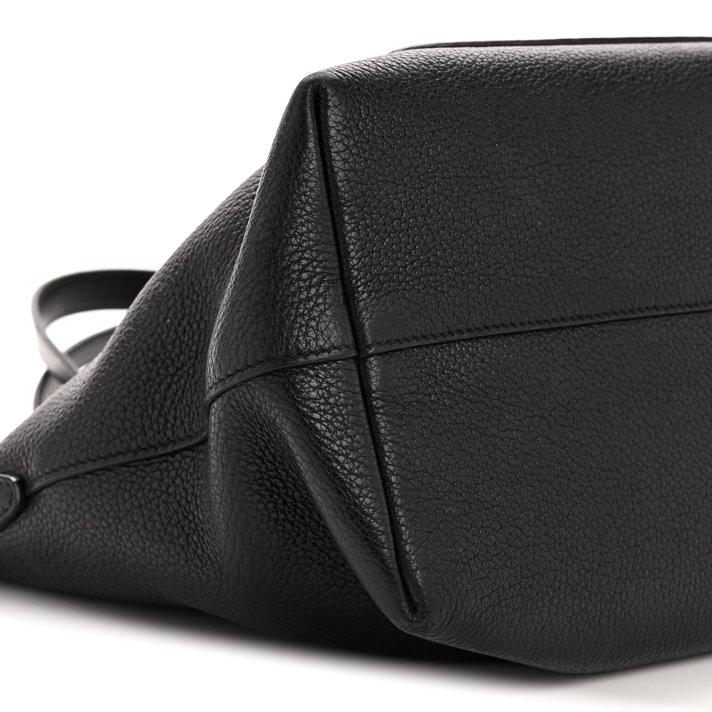 Vitello Daino Pocket Small Tote Black