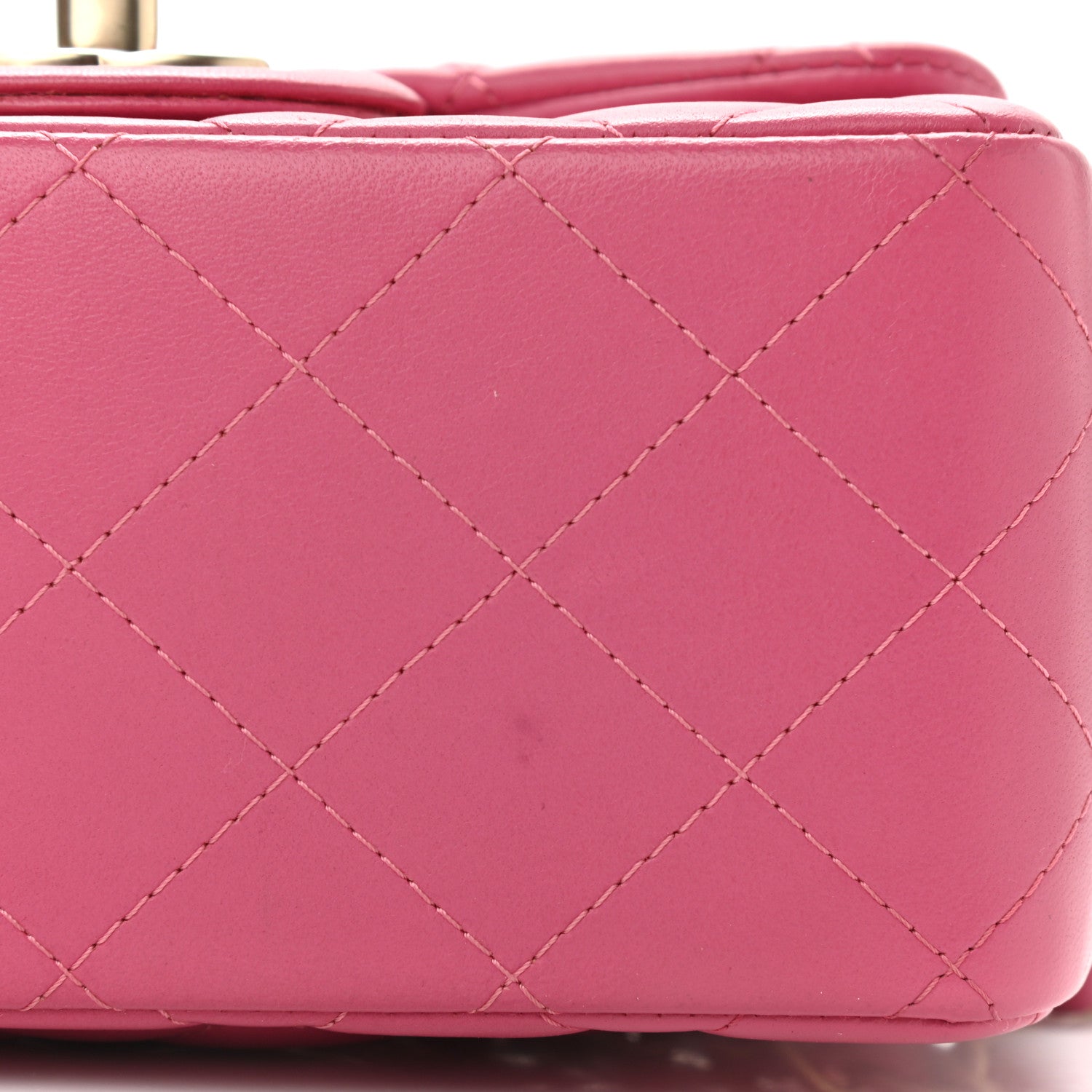 Chanel Lambskin Quilted Mini Square Flap Pink 12 of 12