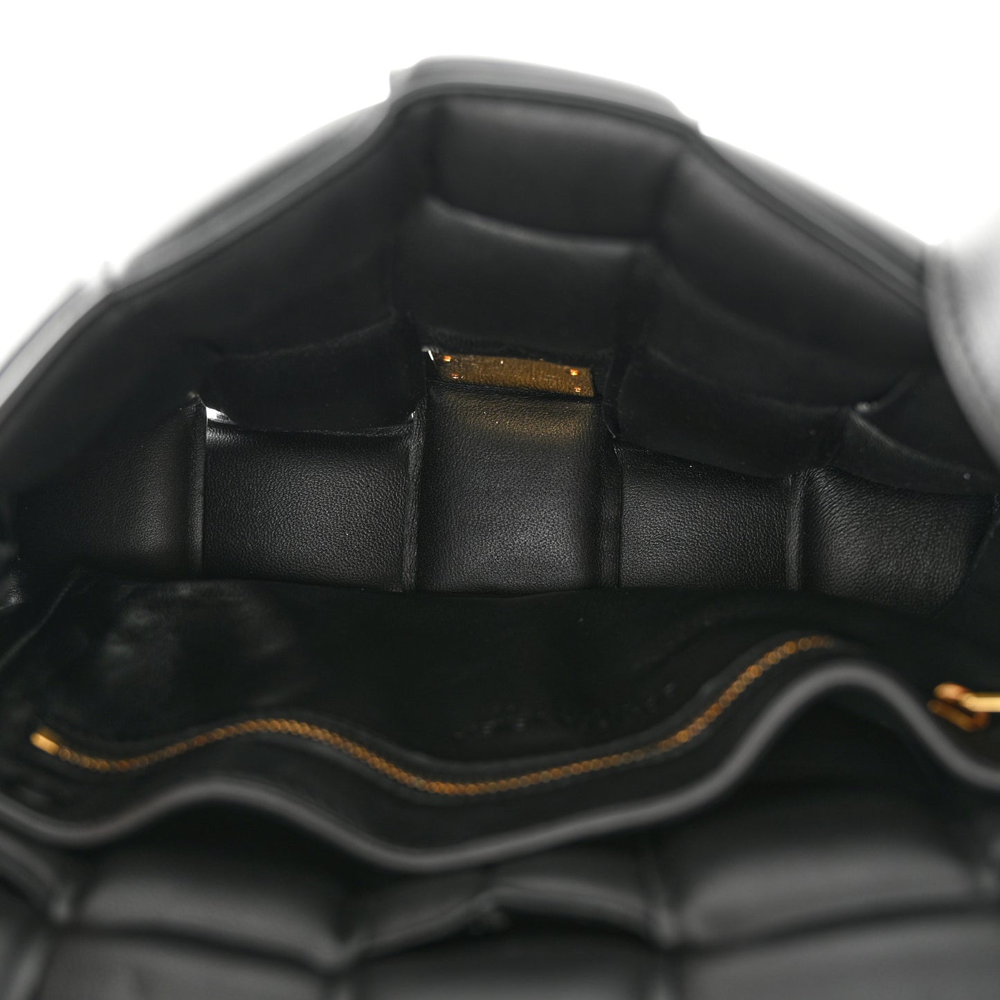 Nappa Maxi Intreccio Padded Cassette Crossbody Bag Black