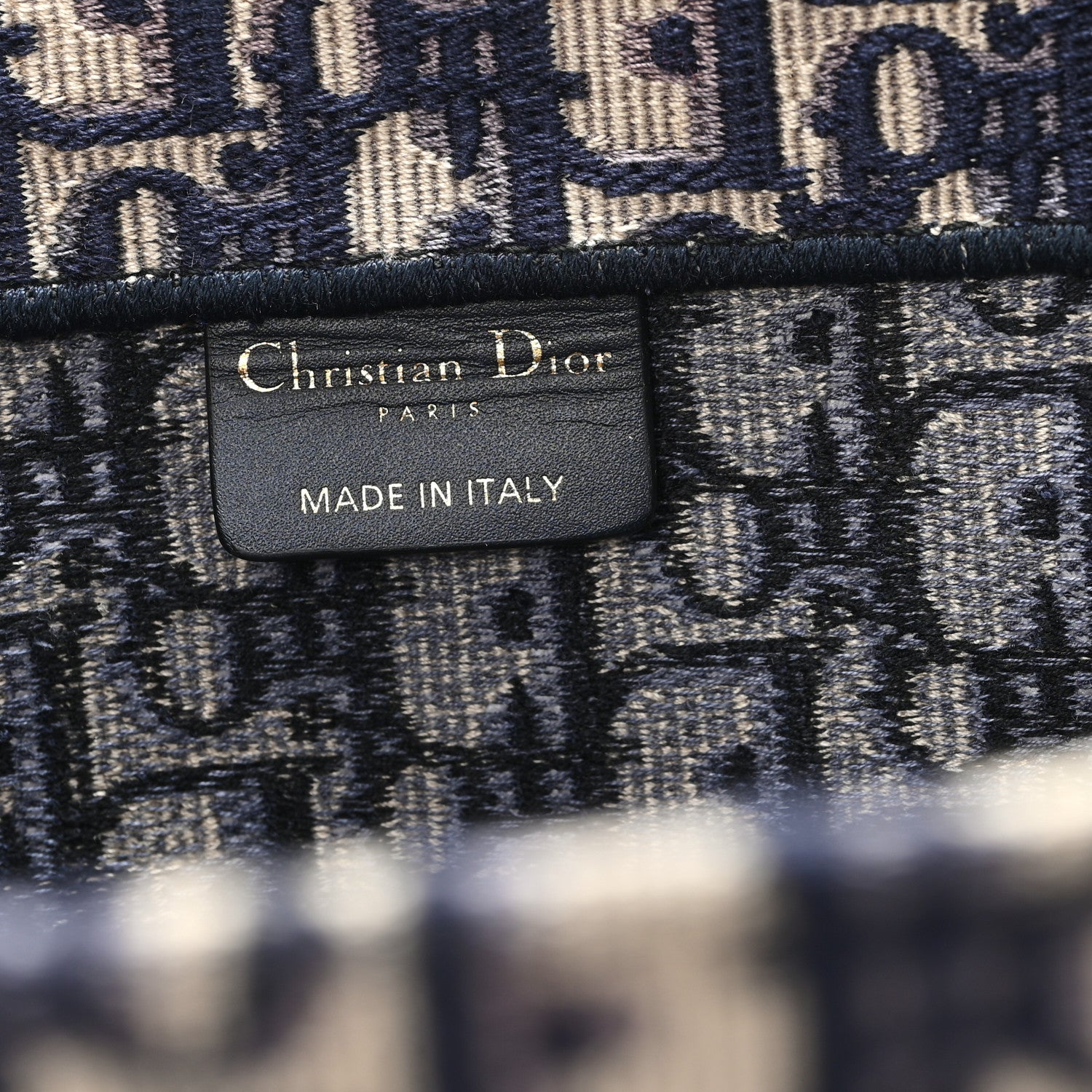 Christian Dior Oblique Medium Book Tote Blue Multicolor 6 of 12