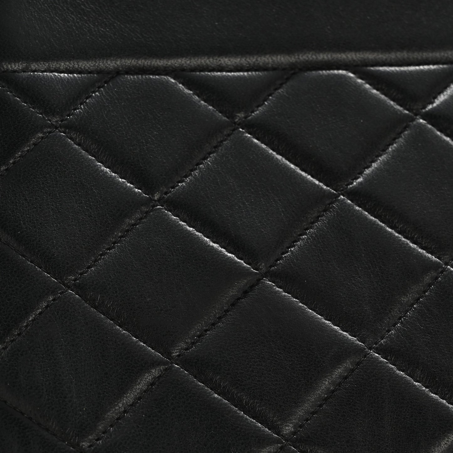 Lambskin Quilted Medium Single Flap Black