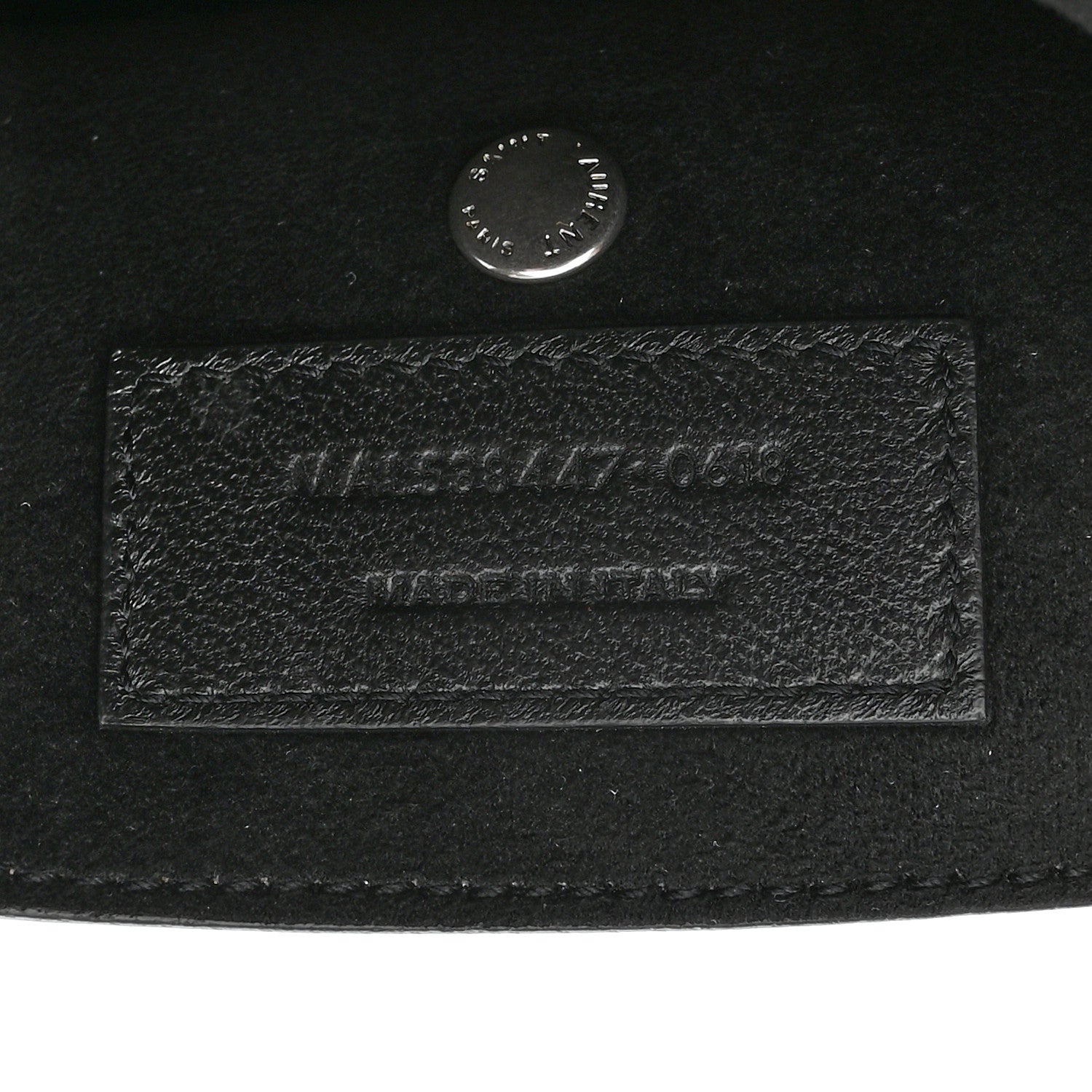 Saint Laurent Lambskin Teddy Drawstring Bag Black 7 of 12