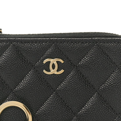 Chanel Caviar Quilted Zipped Key Holder Case Black 7 of 7