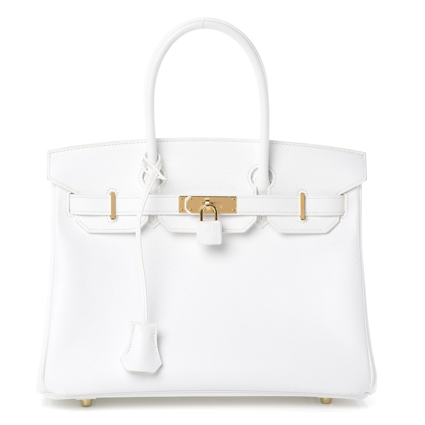 Epsom Birkin 30 White