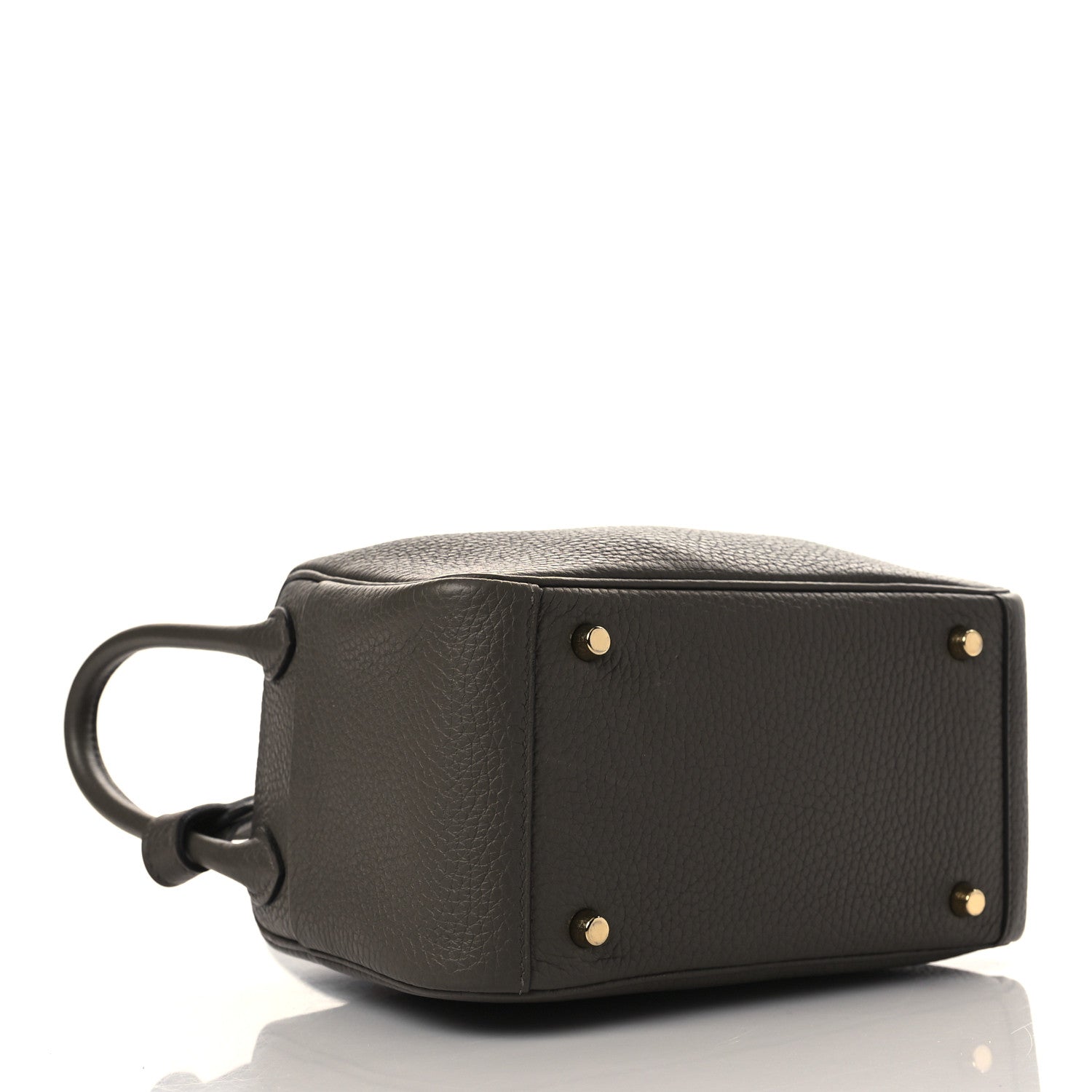 Hermes Taurillon Clemence Mini Lindy 20 Etain 4 of 10