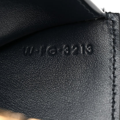 Celine Calfskin Compact Triomphe Wallet With Coin Purse Dark Blue 9 of 10
