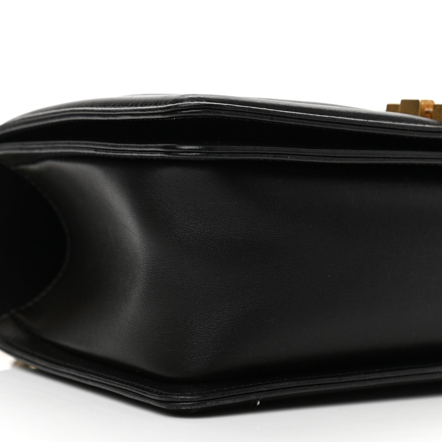 Lambskin Quilted Medium Boy Flap Black