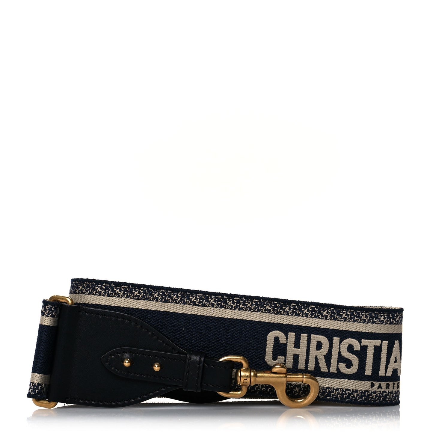 Canvas Embroidered Shoulder Strap Blue