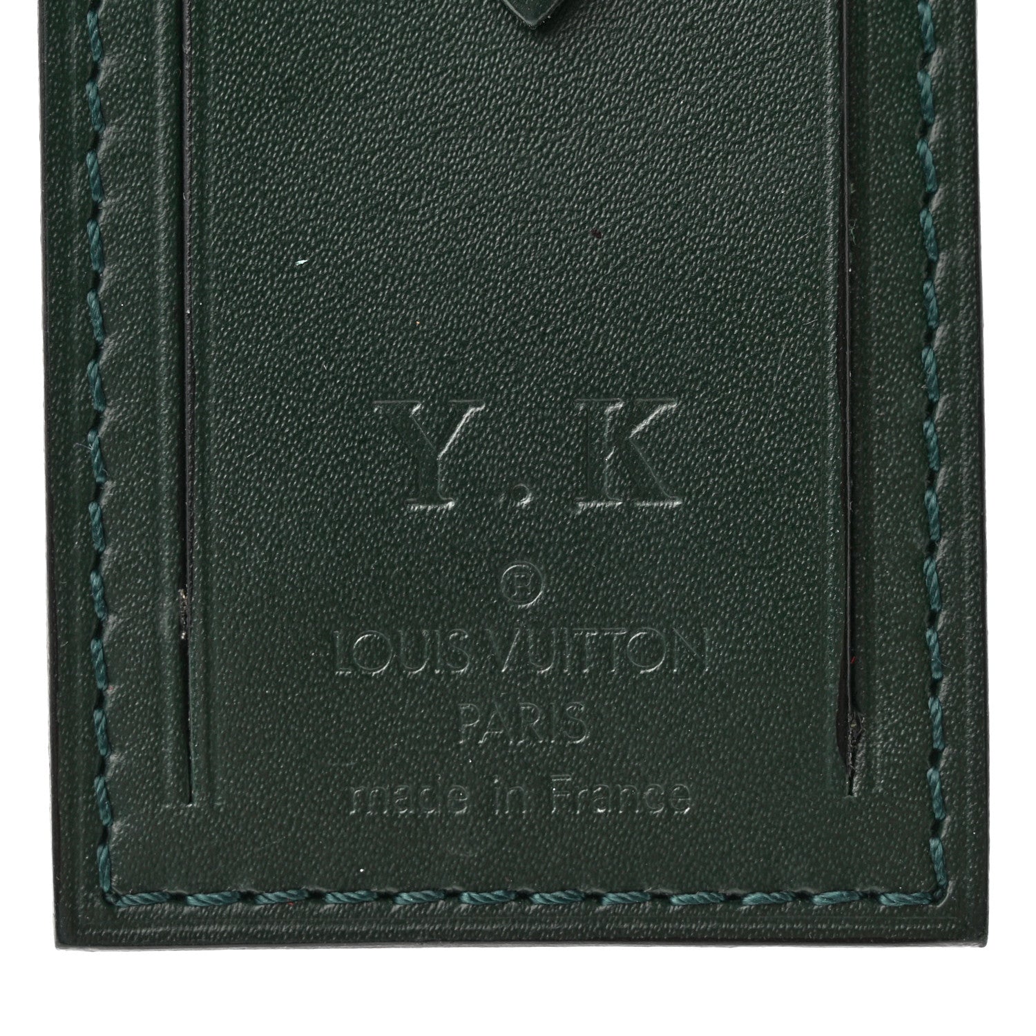Louis Vuitton Calfskin Luggage Tag Green 3 of 4
