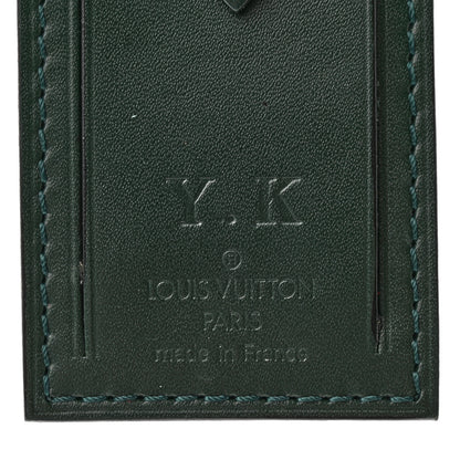 Louis Vuitton Calfskin Luggage Tag Green 3 of 4