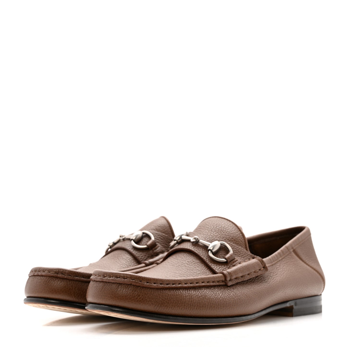 Bryanne Calfskin Mens 1953 Horsebit Loafers 9.5 Nut Brown
