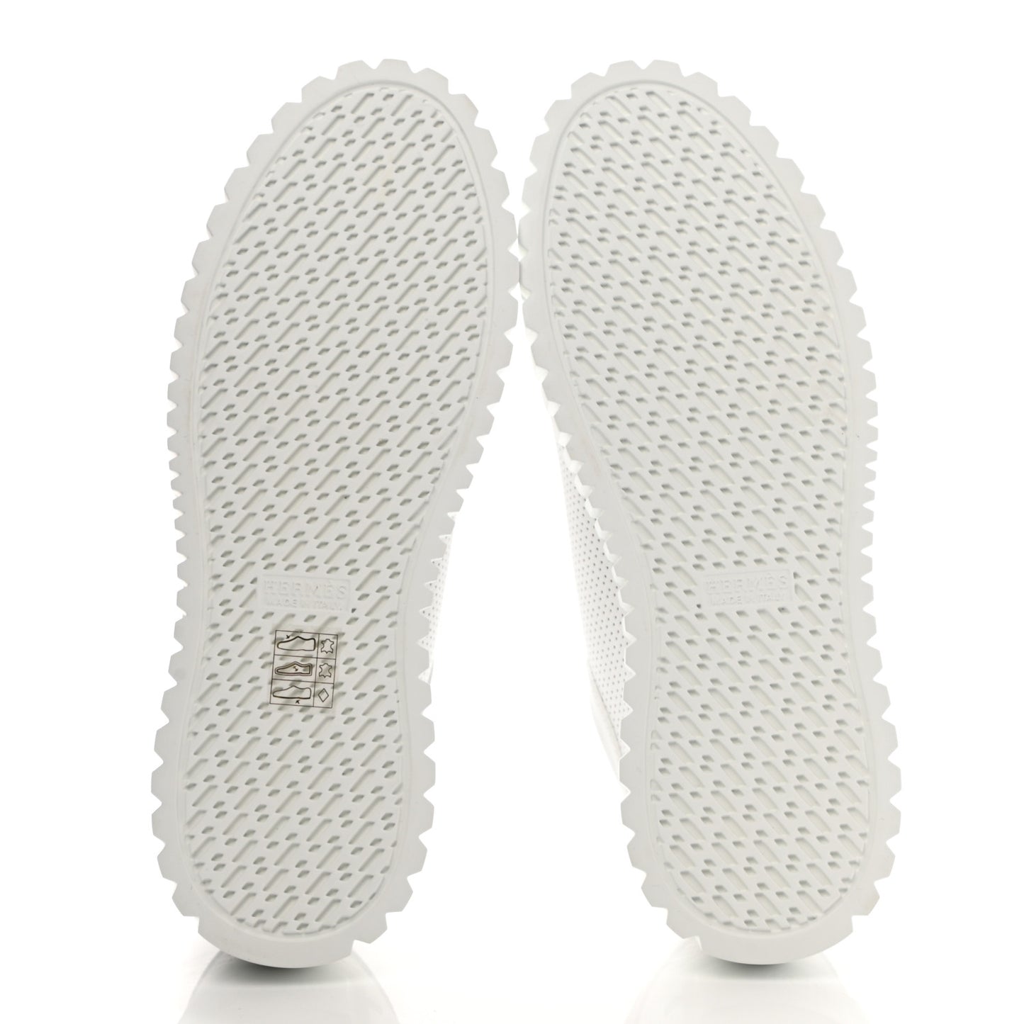 Perforated Calfskin Cross Sneakers 37 White