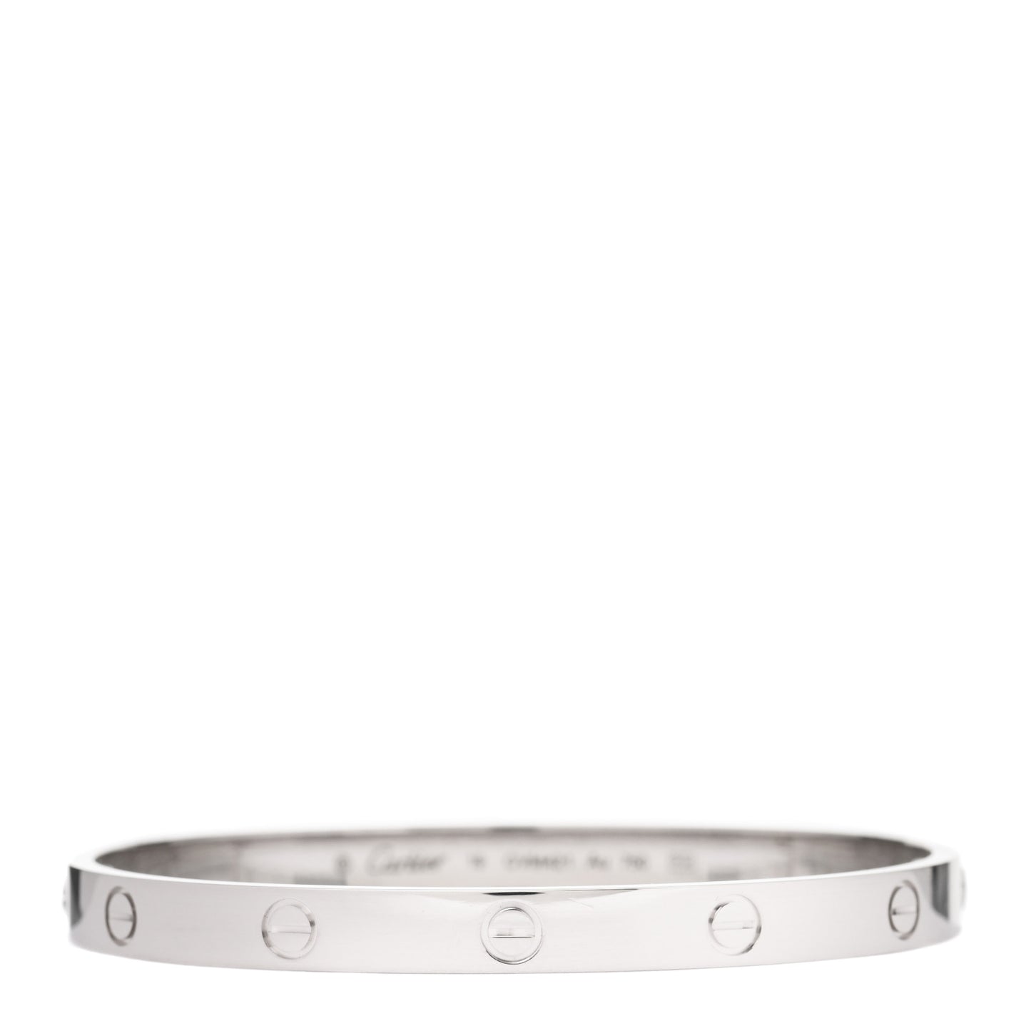 18K White Gold LOVE Bracelet 19
