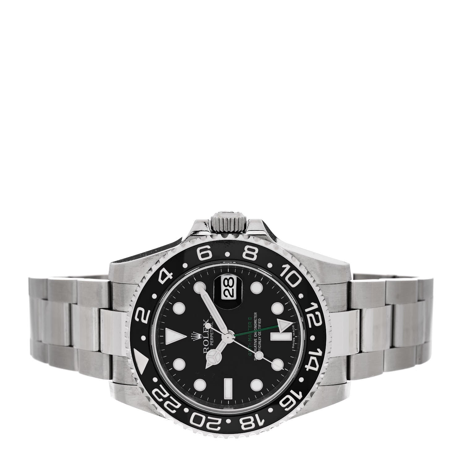 Rolex Stainless Steel 40mm Oyster Perpetual Date GMT Master II Watch Black 116710LN 2 of 4
