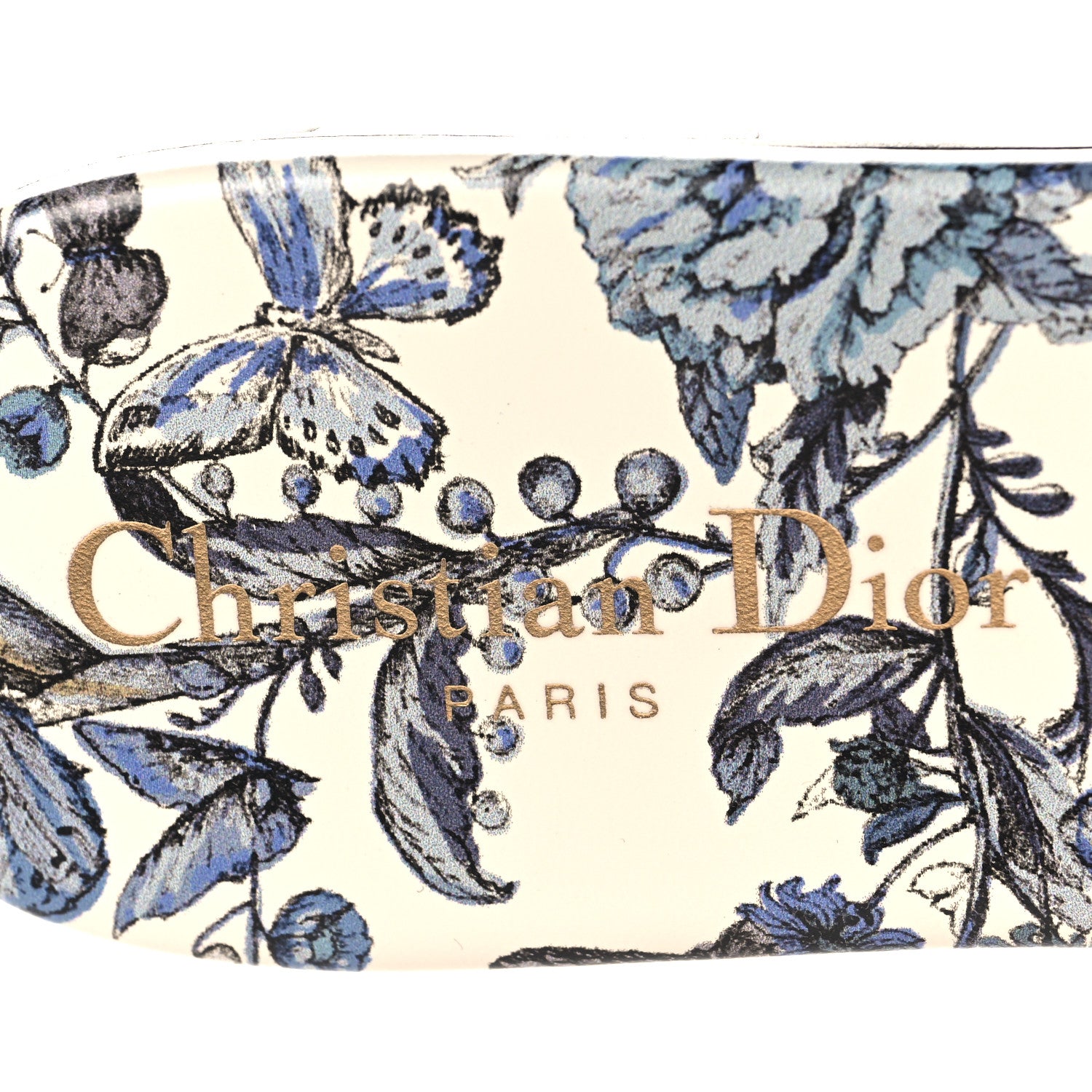 Christian Dior Canvas Embroidered Butterfly Dway Mules Slide Sandals 38 White Blue 9 of 9