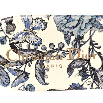 Christian Dior Canvas Embroidered Butterfly Dway Mules Slide Sandals 38 White Blue 9 of 9