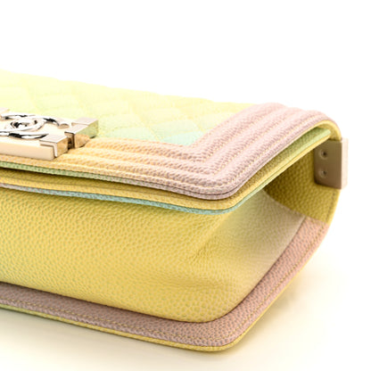 Chanel Caviar Quilted Small Cuba Rainbow Boy Flap Multicolor 10 of 10