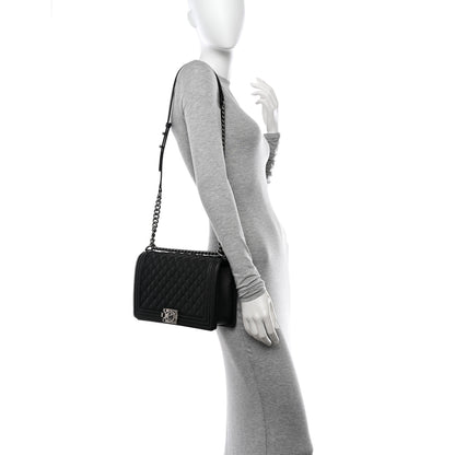 Chanel Caviar Quilted New Medium Boy Flap Black 2 of 11