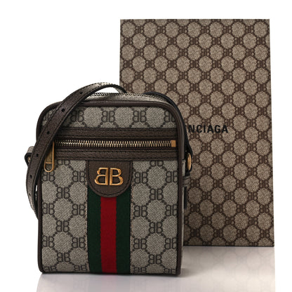 Gucci X BALENCIAGA BB Supreme Monogram Web Mini Ophidia Messenger Beige New Acero 9 of 9