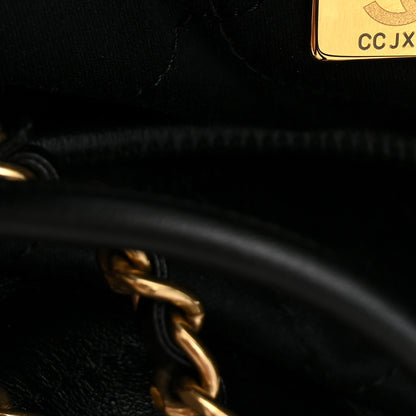 Chanel Shiny Calfskin Quilted Mini Chanel 22 Black 7 of 10