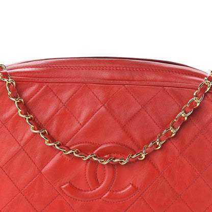 Chanel Lambskin Quilted Tassel Camera Case Red 9 of 11