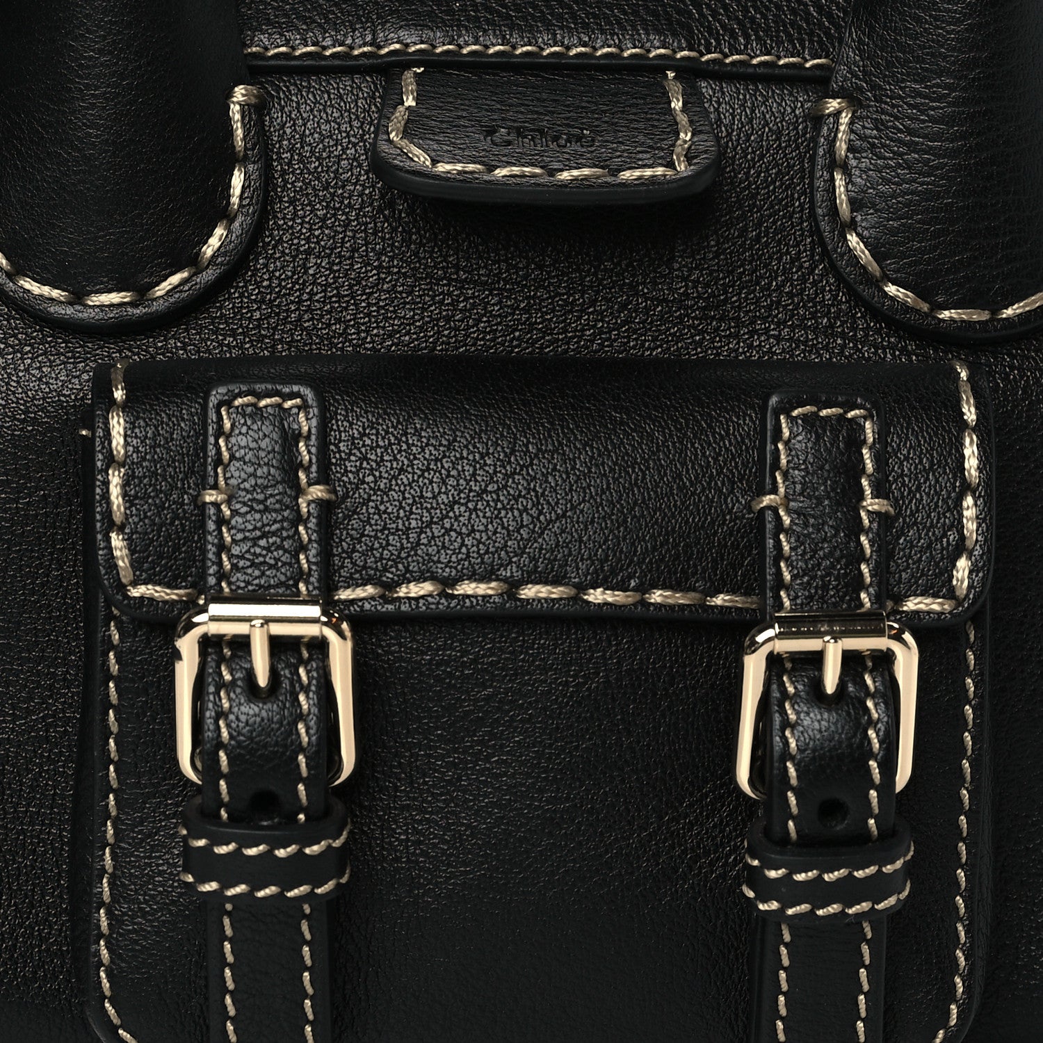 Chloe Buffalo Mini Edith Sepia Black 7 of 9