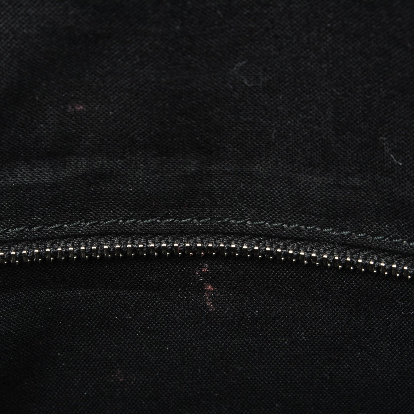 Rubber Calfskin Canvas Navy Tote Black