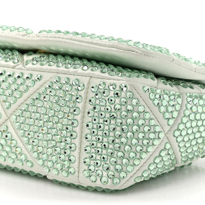 Prada Satin Crystal Mini Bag With Chain Acqua 8 of 9