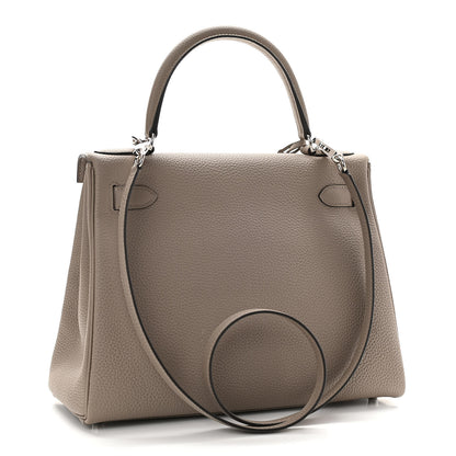 Hermes Togo Kelly Retourne 28 Gris Asphalte 3 of 37