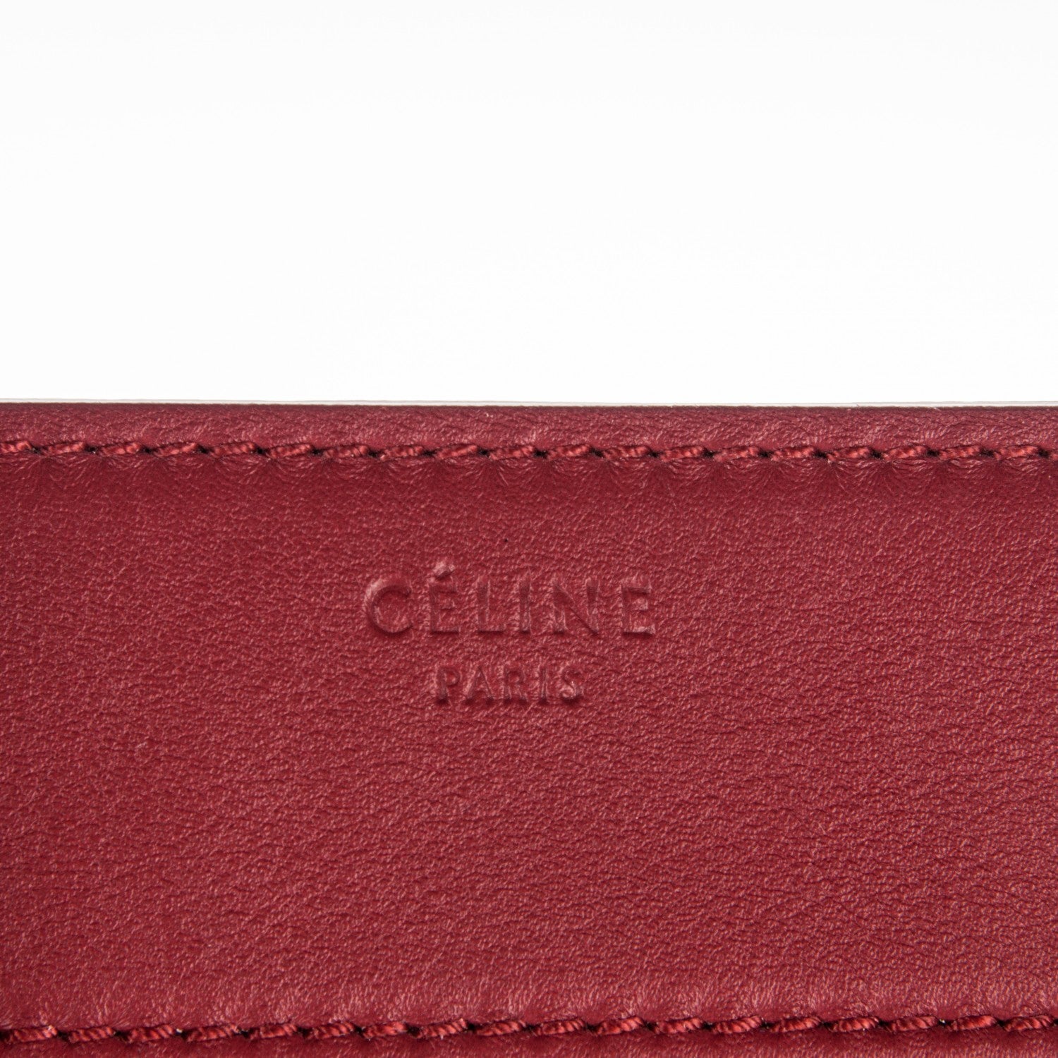 Celine Supple Calfskin Medium Phantom Luggage Red 7 of 8