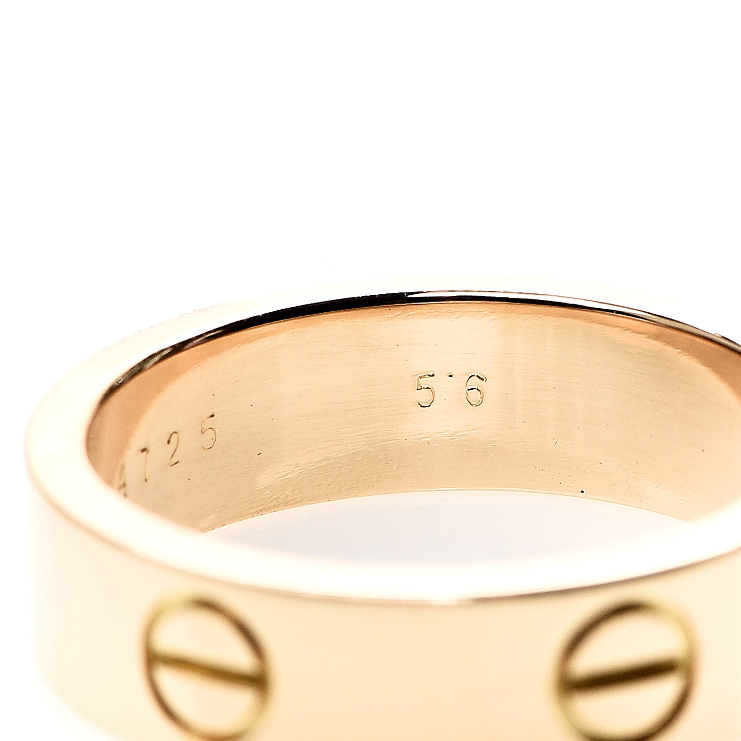 18K Yellow Gold 5.5mm LOVE Ring 56 7.5